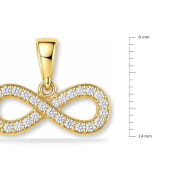Zlatý přívěsek – symbol nekonečna