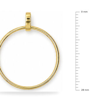 Zlatý přívěsek – minimalistický kruh