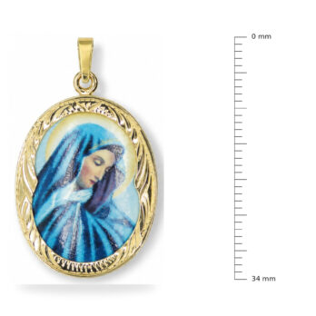 Zlatý přívěsek – madonka