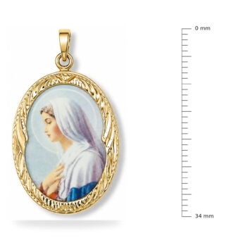 Zlatý přívěsek – madonka