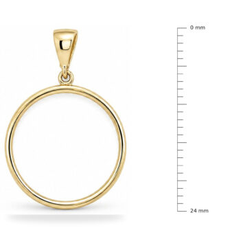 Zlatý přívěsek – minimalistický kruh