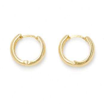 Široké zlaté kruhové náušnice 18 mm