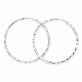 Gravírované zlaté náušnice – kroužky 33mm