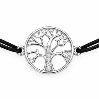 Stříbrný náramek Shamballa