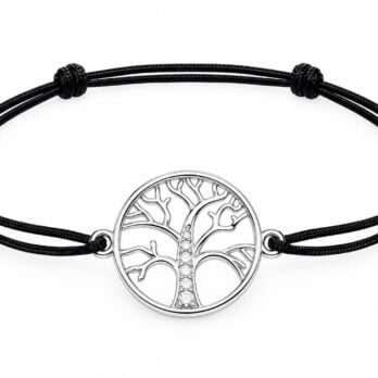 Stříbrný náramek Shamballa