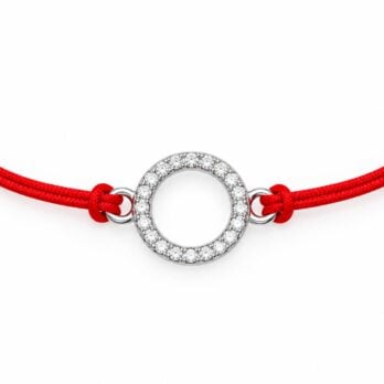 Stříbrný náramek Shamballa