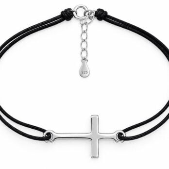 Stříbrný náramek Shamballa